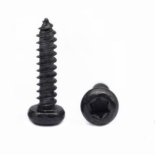 M2M2.3M2.6M3M4 Torx round head self-tapping screws Iron plated black pan head star wood screws