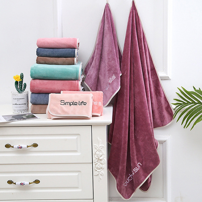 Youth pie towel home daily hair is not easy to wash face towel fine fiber coral fleece absorbent towel wholesale Youth pie towel home daily hair is not easy to wash face towel fine fiber coral fleece absorbent towel wholesale