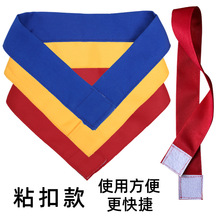 跨境酒店厨师领结厨房厨师长领巾男厨师工作服汗巾红色饭店女工作