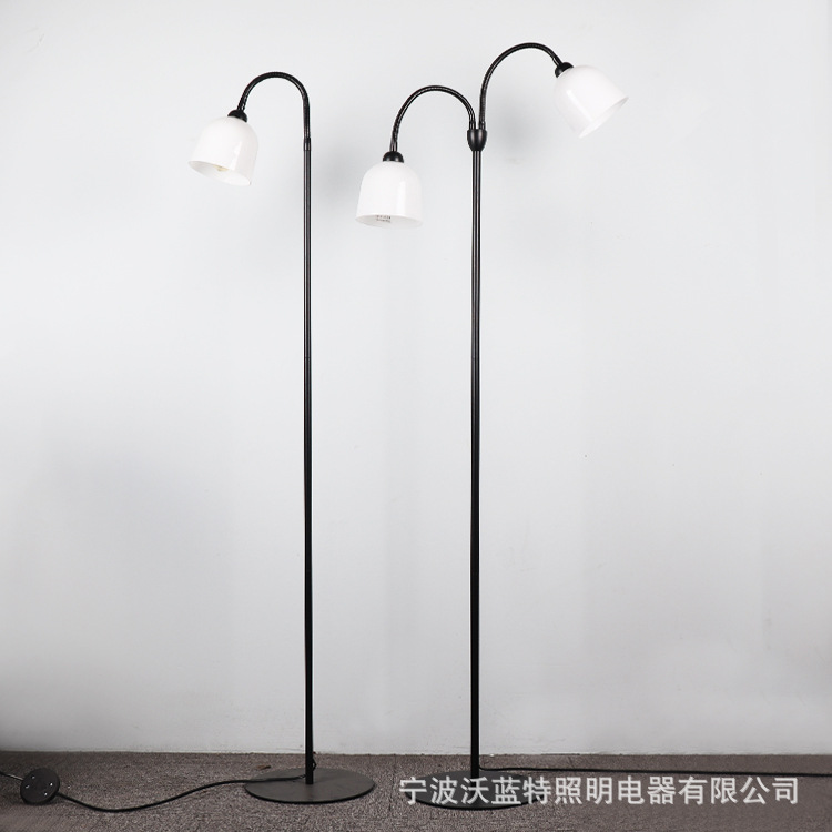 lámpara de escritorio de vidrio lámpara de piso base metálica lámpara de clip fábrica directa