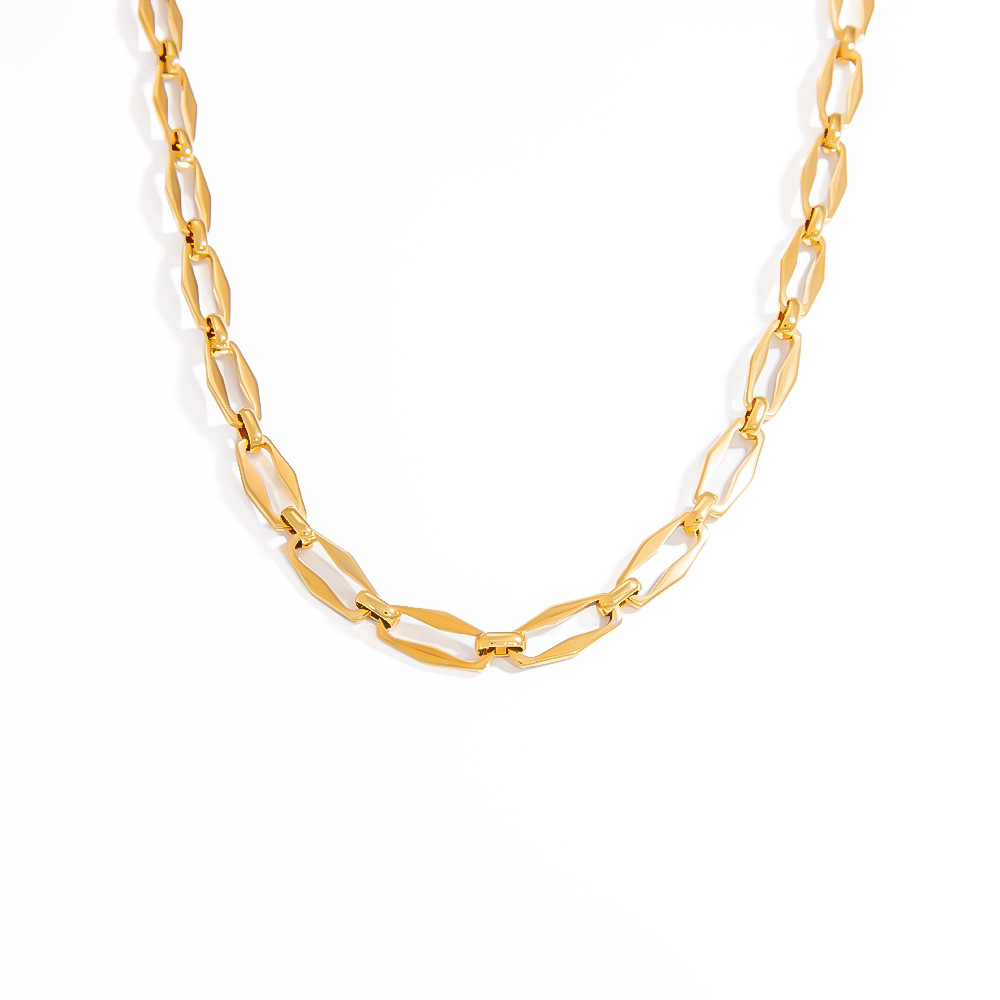 20g Weight PVD Coated Gold Plating Process Chain Jewelry Making Type 18K Real Gold Plated Plating Material cable chain Chain Type 1 Piece Quantity 304 Stainless Steel Material Geometric Pattern Simple Style Style Plating Craft 1 Piece 304 Stainless Steel Cable Chain Chain Necklace Chain 22