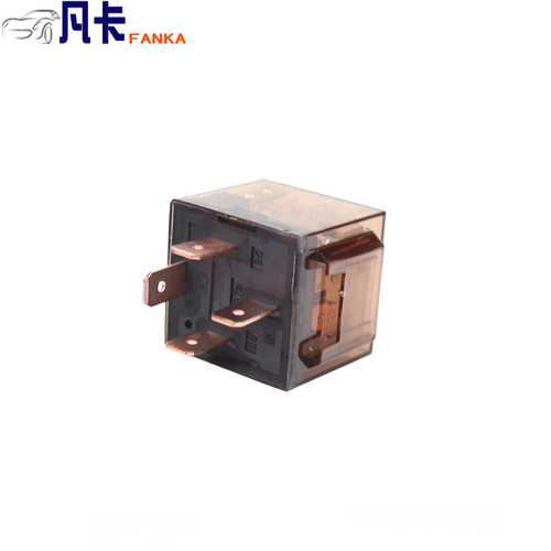 Car waterproof relay 80A car modified headlight relay with indicator light 12v24v double contacts