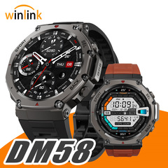 クロスボーダー新しい DM58 スマートウォッチ 1.43inch AMOLED スクリーン心拍数血中酸素健康モニタリング GPS 屋外