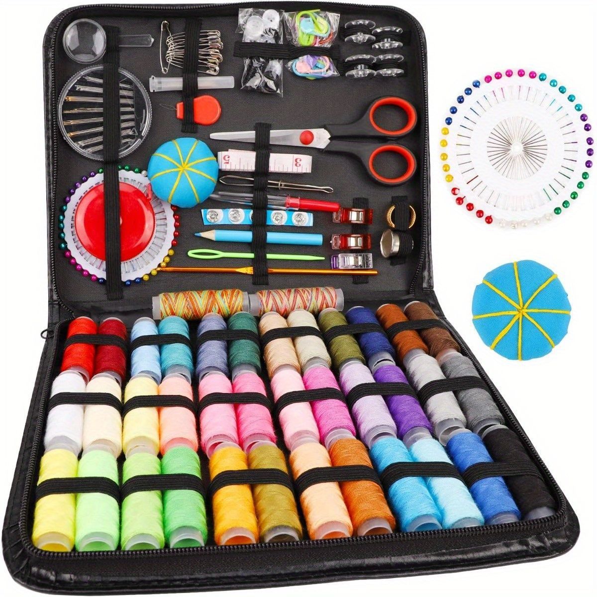Kit de caja de aguja transfronteriza herramienta de coser doméstica aguja de coser de viaje portátil aguja de coser paquete de 27 piezas