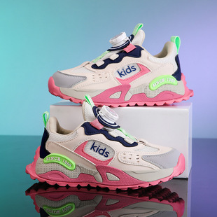 Children's sports shoes, girls' shoes, medium and large children's new autumn breathable mesh running shoes, casual girls' shoes, trendy