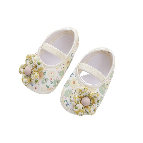  new flower baby princess shoes 0-1 years old newborn baby shoes 3-7-9 spring, summer and autumn soft-soled toddler shoes