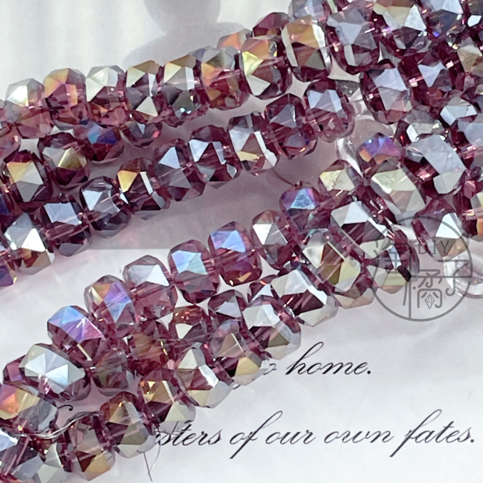 8mm Rainbow Wheel Jingjing Diy Jewelry Este embrión Vidrio Cristal Jewelry Pulsera Collar Moda Jewelry Accesorios dispersos