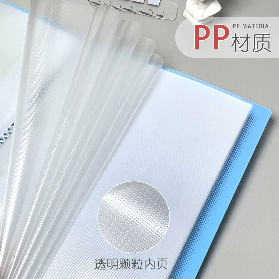 A5 transparent data book insert multi-layer data book test paper clip information clip piano score clip ticket clip storage bag