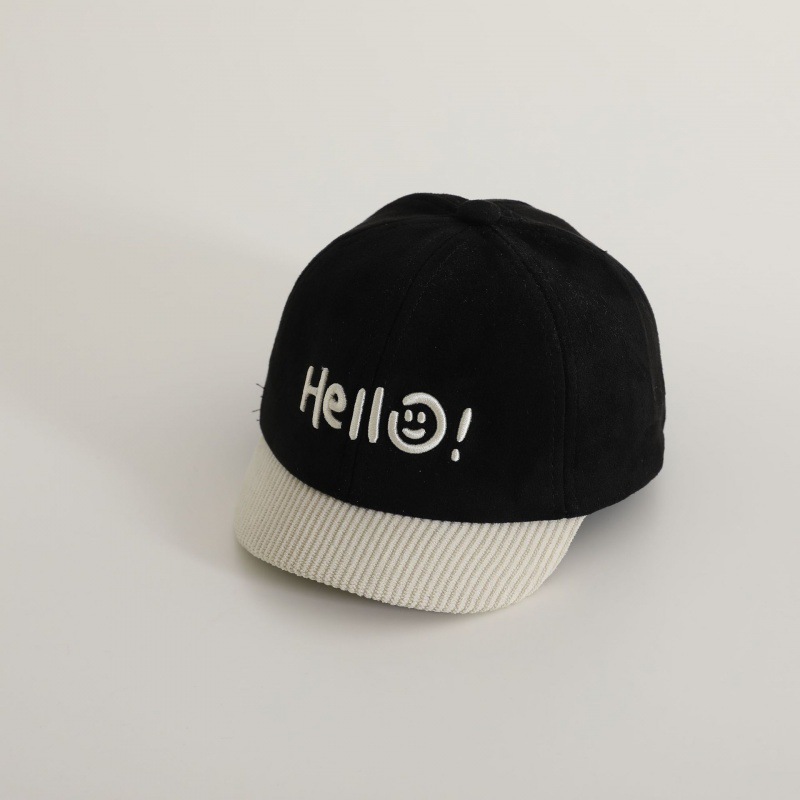 Sombreros para bebés bordados primavera y otoño Hello baby gorra gorra gor