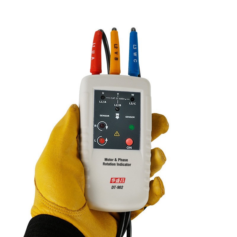 马达转相指示DT-902相序表手持式马达测试和相位转换指示仪DT901