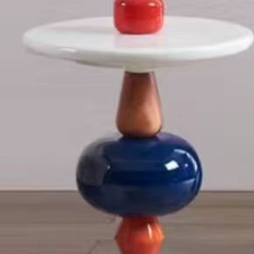 Nordic Creative Edge Mesa moderna minimalista sofá mesa de esquina móvil diseñador Internet celebridad azúcar calabaza pequeña mesa de té