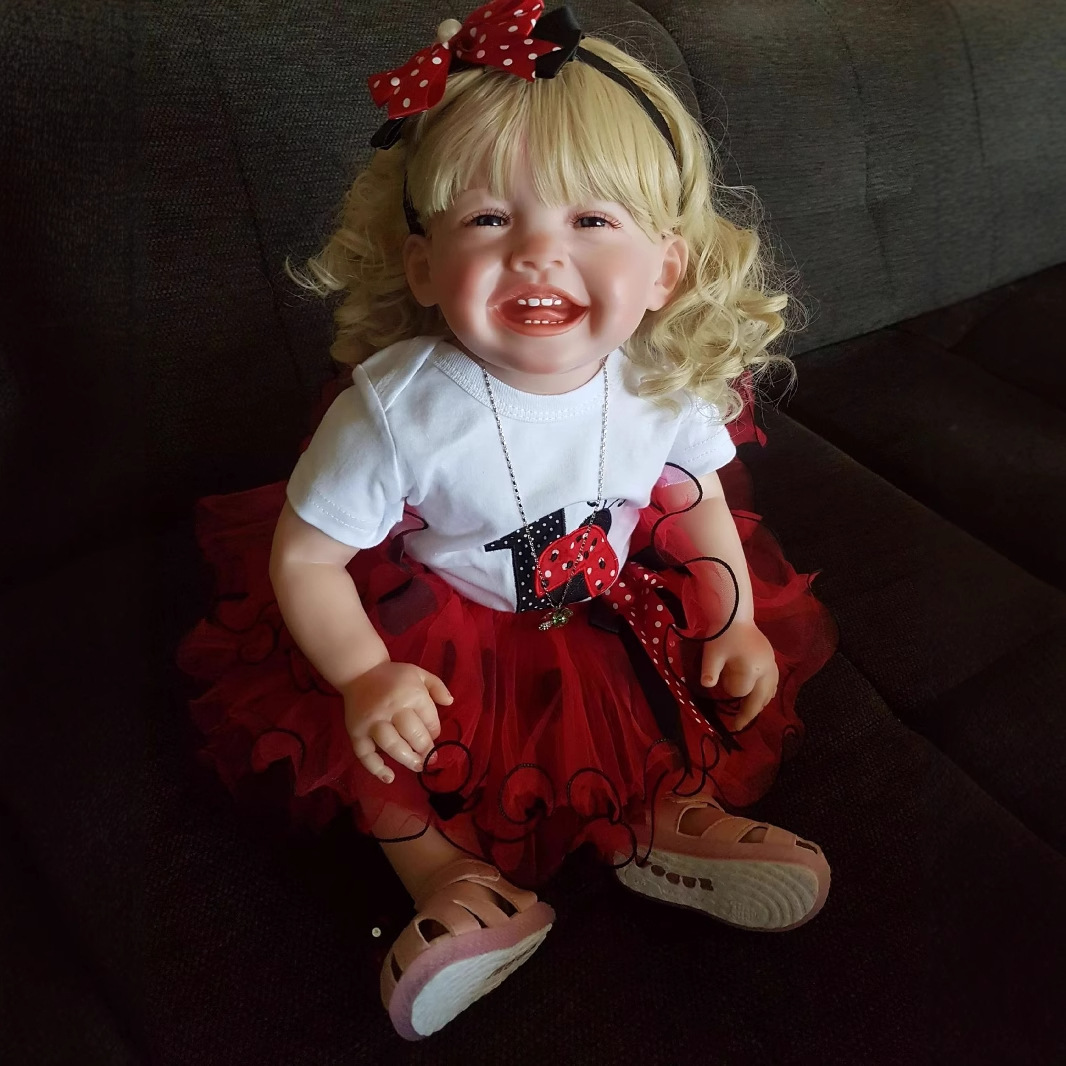 68cm simulación bebé renacido muñeca lindo bebé Mila feliz transfronterizo e-commerce suministro