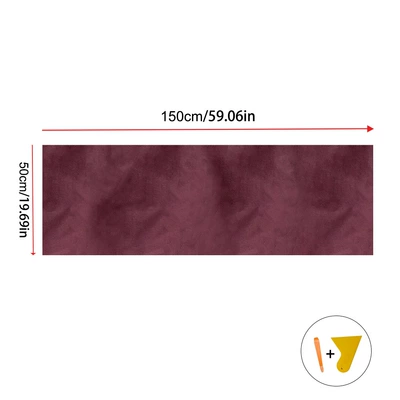 Car interior film: Applique National Tide Brocade Embroidery - suede-wine-red