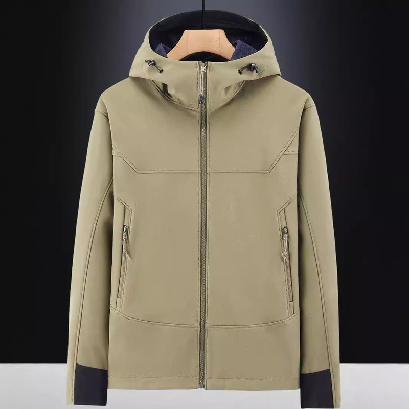 Foreign Trade Jacket Tactical Soft Shell Jacket Mountaineering Suit Casual Fleece Fleece Liner Windproof and Waterproof 8911