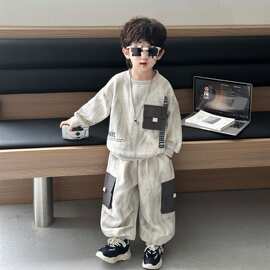 男童卫衣套装秋季2025初秋男童秋装春秋款帅气薄款早秋一整套儿童