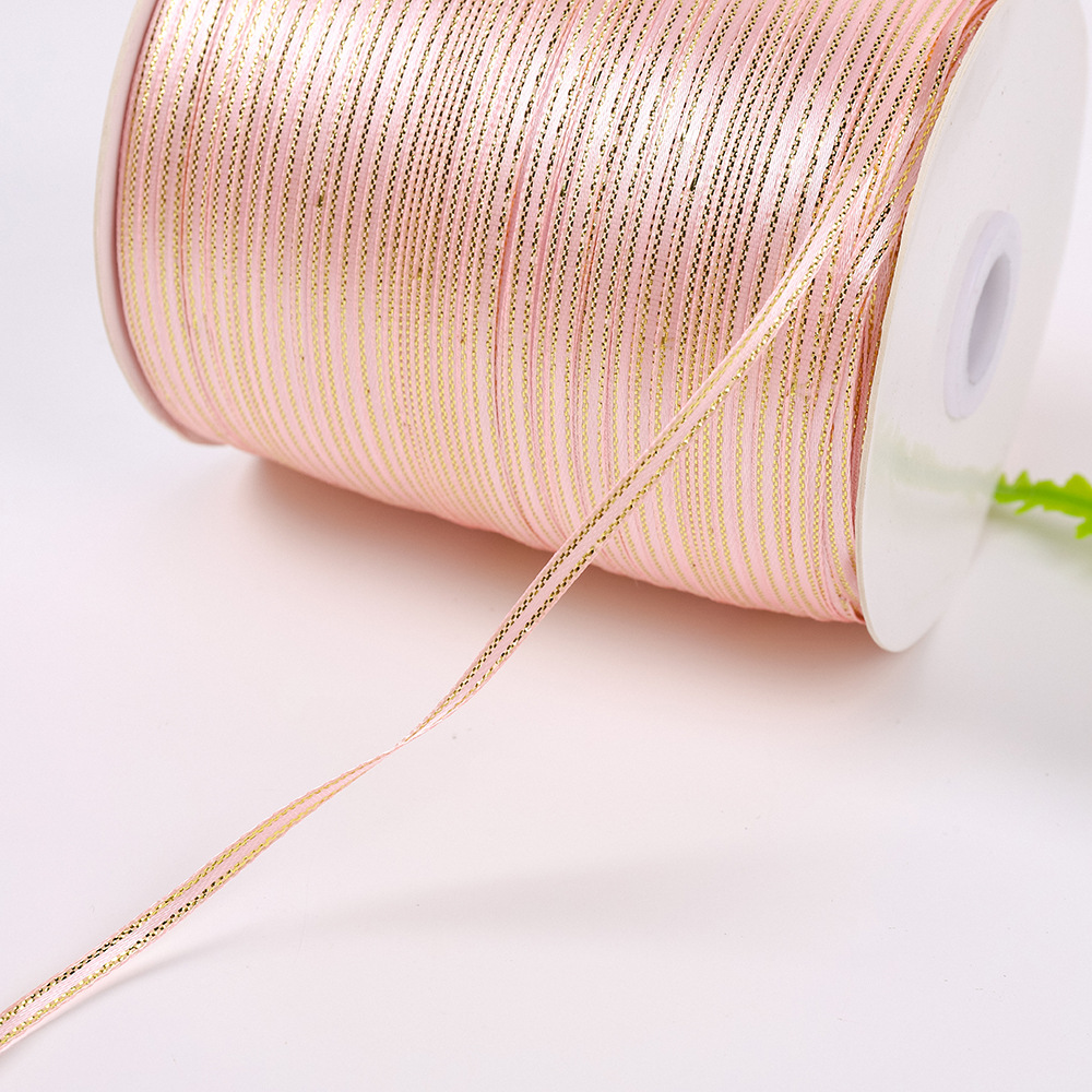 제조업체 도매 생일 케이크 선물 상자 실버 에지 리본 DIY 웨딩 캔디 상자 꽃 리본 꽃다발 골드 에지 리본