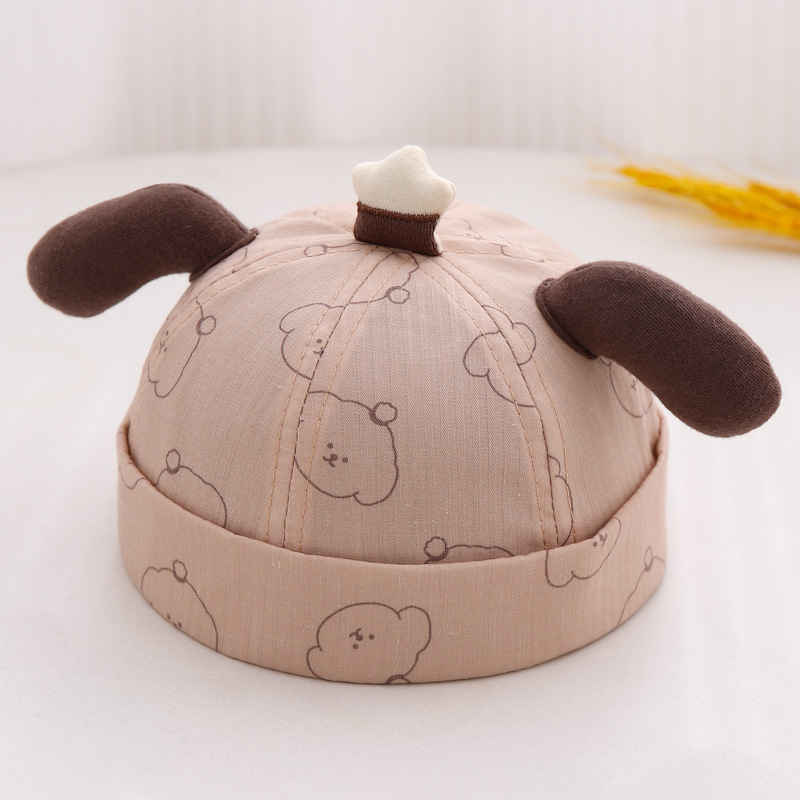 Sombrero para bebés primavera y otoño ajustable gorra de piel de melón para bebés extraña gorra gorra gor
