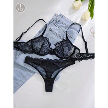 U 27297 Lace Hollow Out Underwear Set ��˿�ο�����