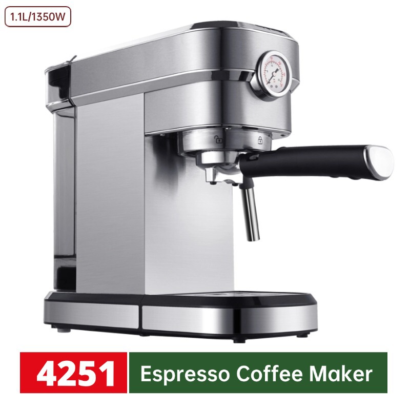 Household Espresso Machine with Multiple Functions for Frothing Milk and Making Cappuccino and Latte Coffee, Customizable for Cross-Border Sales Household Espresso Machine with Multiple Functions for Frothing Milk and Making Cappuccino and Latte Coffee, Customizable for Cross-Border Sales