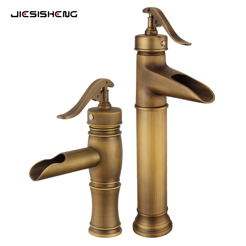 Retro Brass Basin Faucet Bathroom Home Bathroom Counter Basin Wash Basin Splash-Proof Hot and Cold Faucet Wholesale Retro Brass Basin Faucet Bathroom Home Bathroom Counter Basin Wash Basin Splash-Proof Hot and Cold Faucet Wholesale