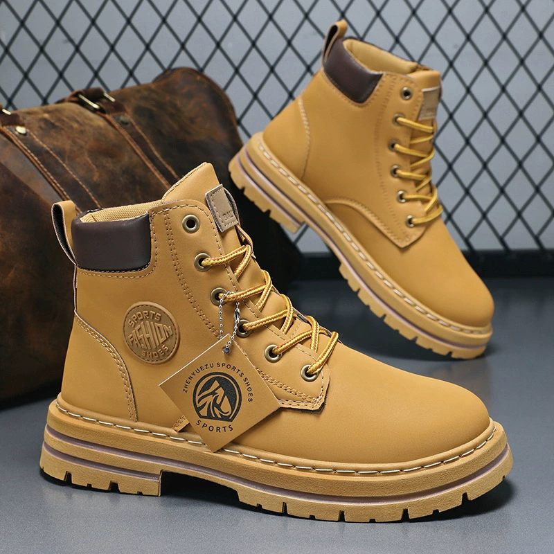 Большая трансграничная мужская обувь высокого размера спортивная повседневная цветная водонепроницаемая обувь Martin мужская хлопчатобумажная обувь весенняя обувь