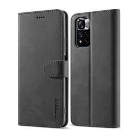 适用小米Poco X3翻盖式手机皮套红米Note11插卡保护壳K40欧美日款