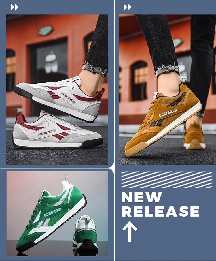 Baskets basses blanches homme sneakers running casual mode_voghion.com