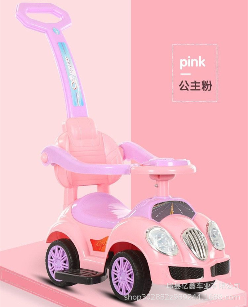 Carrito Montable Twist para Niños con Música y Empujador de Plástico