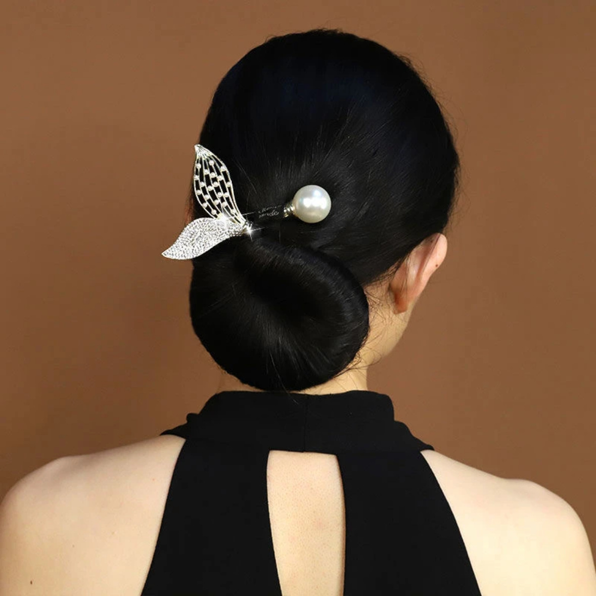 Internet celebridad fishtail Estilo Vintage pan cabeza horquilla rhinestone perezoso trenzado clip elegante updo artefacto accesorios para el cabello las mujeres