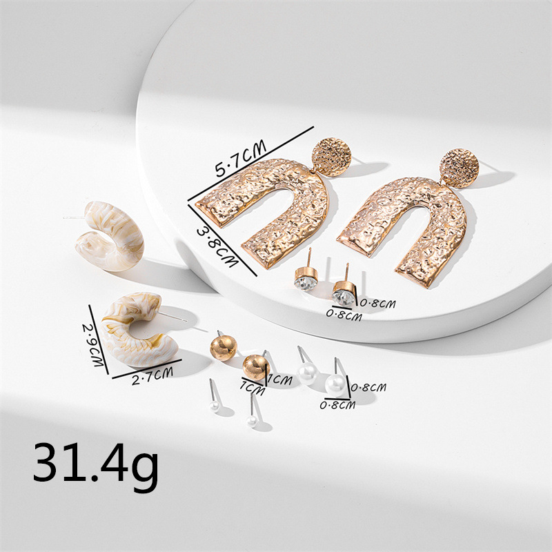 Lady Geometric Arylic Plating Women's Earrings 1 Set display picture 13