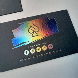 定 制黑金卡高档名片闪卡镭射箔金小卡支持文案LOGO图片定 做卡片