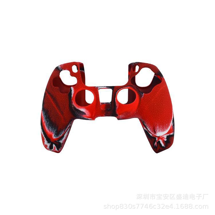 Caso de goma de la manija PS5 caso de silicona de la manija PS5 caso protector de la manija con las partículas