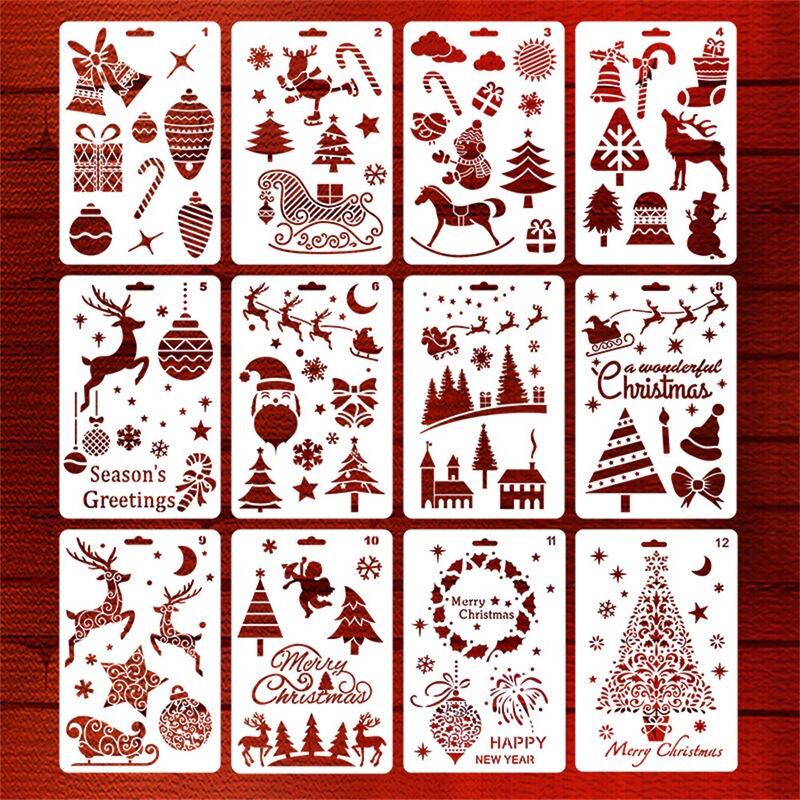 欧米の祝日の絵画のテンプレートの手作りのdiyの画板のクリスマスのハロウィンの感謝祭の透かし彫りのテンプレートの現物|undefined