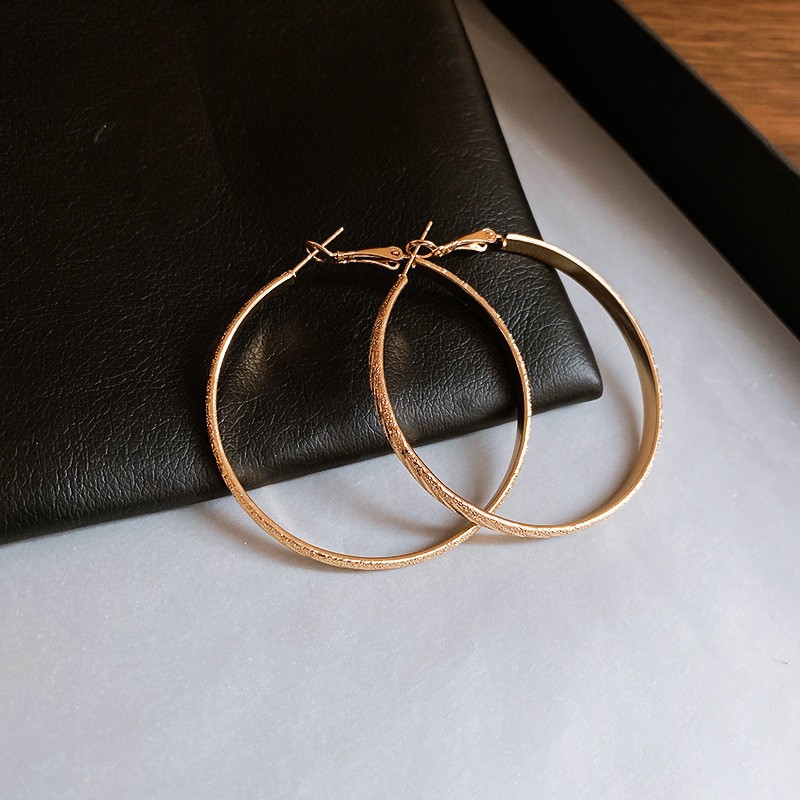 Pendientes ovalados simples de aguja de plata Pendientes de tendencia de personalidad transfronteriza europea y americana Pendientes de diseño de todo fósforo de nicho al por mayor