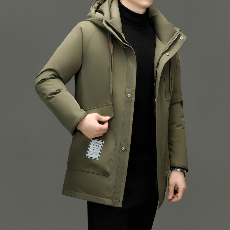 Quality winter down jacket for leisure