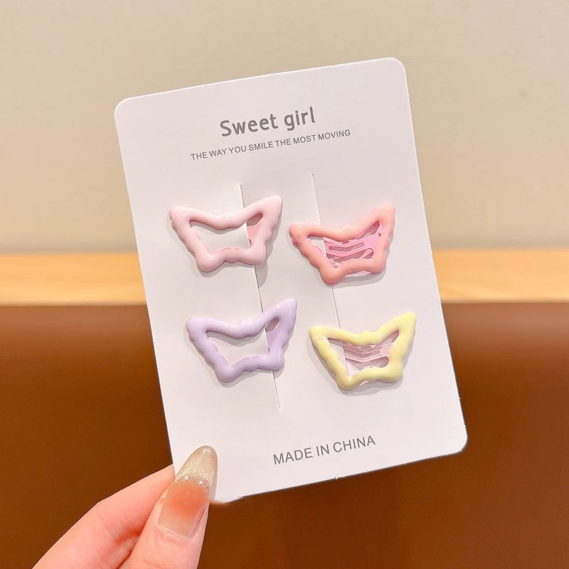 Color caramelo, simple y de moda, estrella del amor, pinza para el cabello dulce, personalidad de niña, pinza lateral, pinza para el cabello rota, accesorios para el cabello para niños