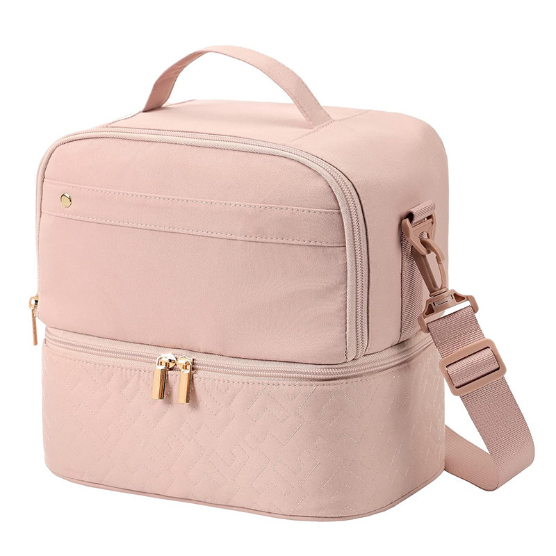 Nueva bolsa de almuerzo para mujer, bolsa de almuerzo, caja de almuerzo aislada con correa de hombro ajustable, bolsa refrigerada para almuerzo a prueba de fugas