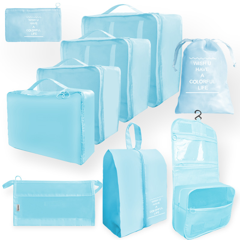 Bolsa de almacenamiento de viaje transfronterizo juego de cosméticos de lavado digital bolsa de almacenamiento subpaquete ropa zapatos bolsa de lona