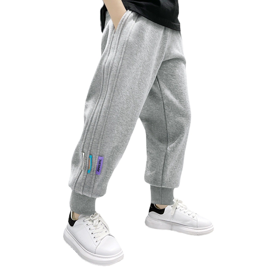 Pantalones para niños 2024 pantalones de algodón para niños de primavera y otoño