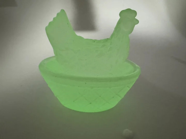 야광 크리스탈 유리 모델; 7*6*7