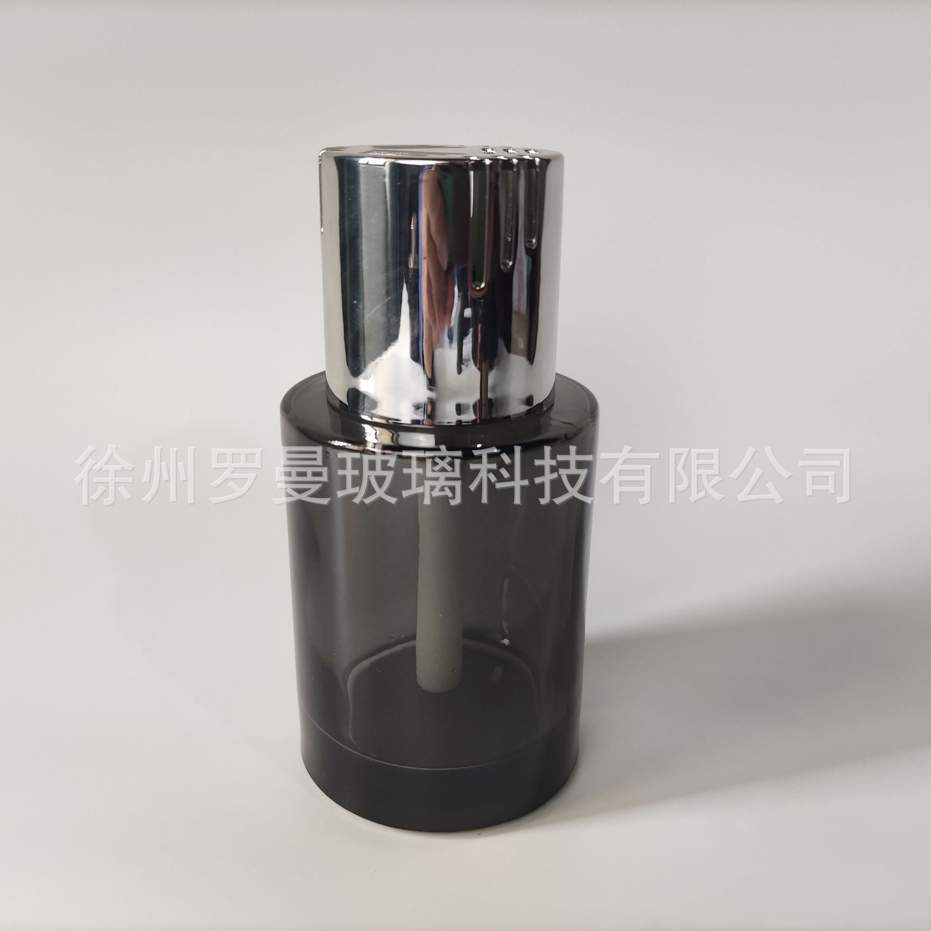 120ml 투명 블랙 + 실버 도금 커버