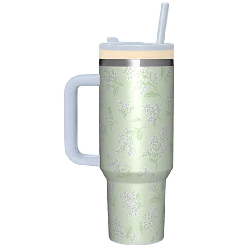 Nuevo mango de 40oz taza de aislamiento de acero inoxidable de gran capacidad taza de automóvil de aislamiento frío taza de agua taza personalizada
