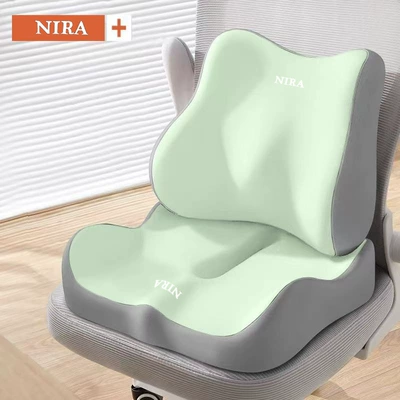 Waist support — Car Cushion - green-and-gray-color-matching-lumbar-support-w-individually-packaged