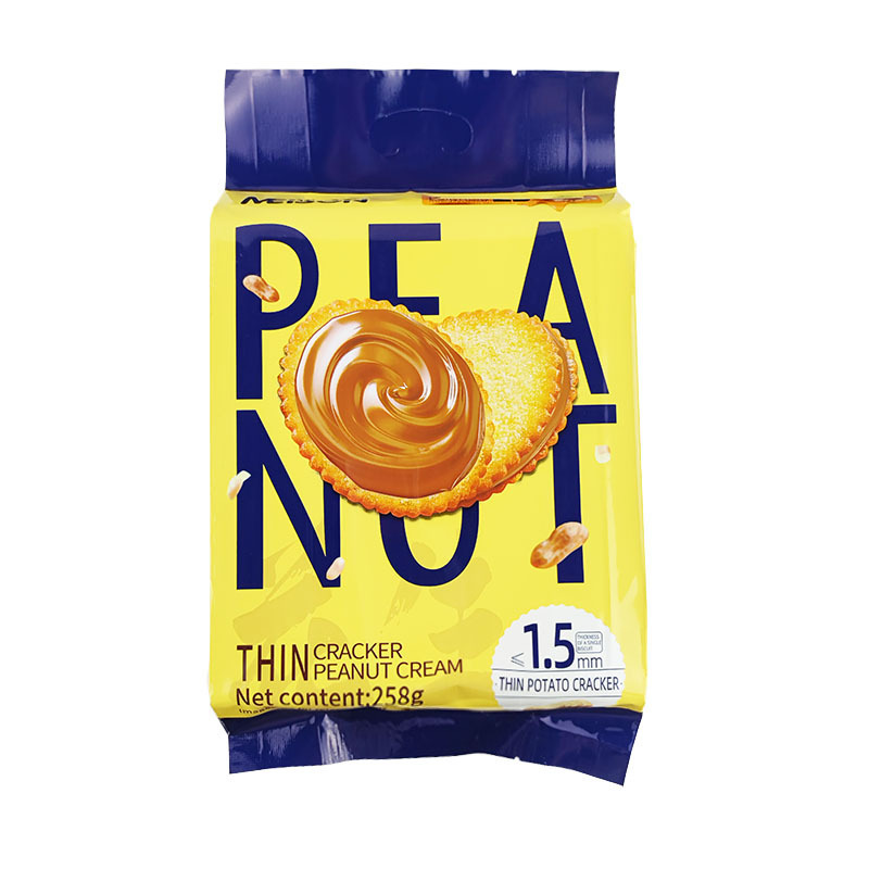 Meison Peanut Butter Sandwich Pancakes 258g Bagged Thin Potato Biscuits Individually Packaged Internet Celebrity Snacks