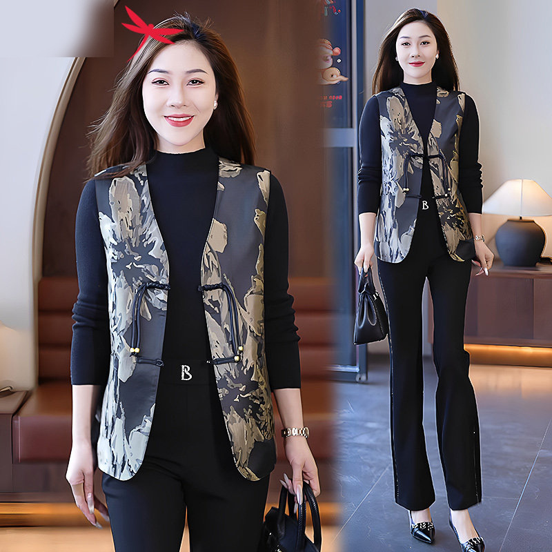 High-quality Reversible Chinese-style Vest For Women, 2026 New Spring...