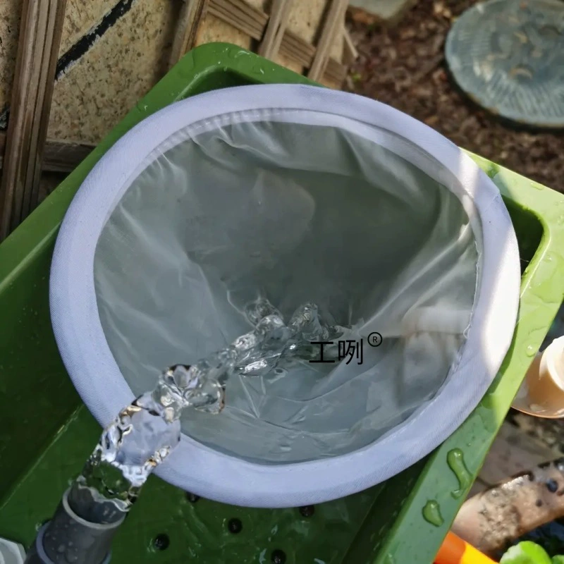 Фильтр для аквариума, мелкое сито 100 меш, воронка для ванны, аквариумная сетка для очистки, утолщенное стальное кольцо, сетчатый фильтр для рыбных отходов, сито