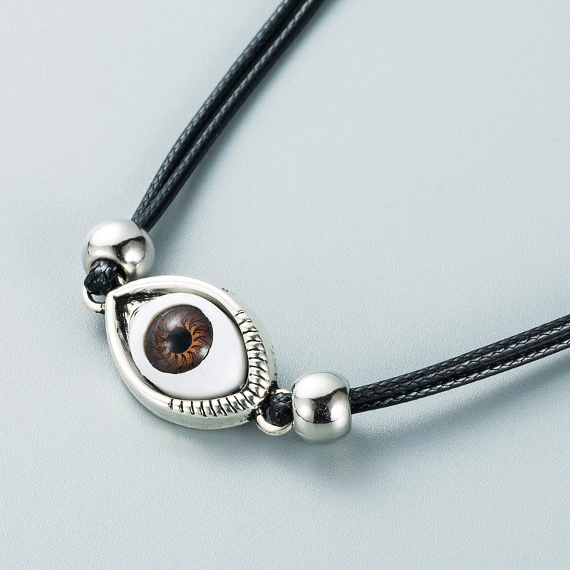 European And American New Creative Alloy Devil Eye Necklace Female Simple Necklace Wholesale display picture 4