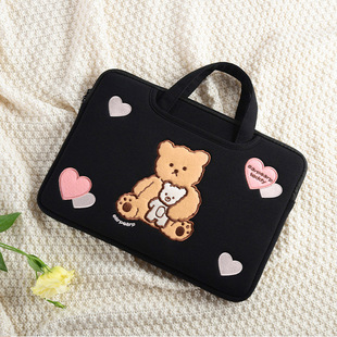 South Korea laptop bag girls' embroidered notebook protective sleeve 13.3-inch shockproof 14-inch 15.6-inch 16-inch