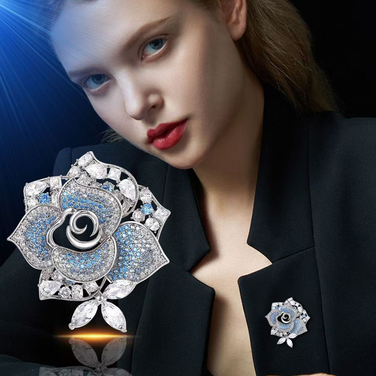 Exquisite Rosenbrosche Für Damen Elegante Mode Anstecknadel_voghion.com