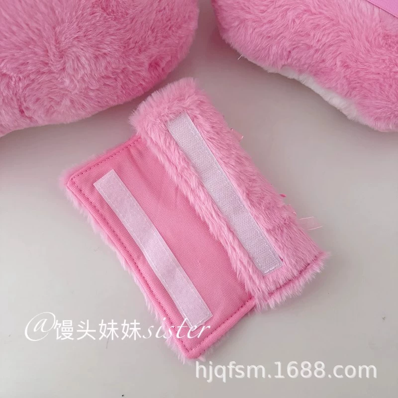 Cartoon plush neck pillow, chair, accessory for car, with neck protection